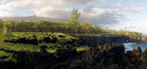 Les côtes escarpées du Sud Sauvage de l'île de La Réunion