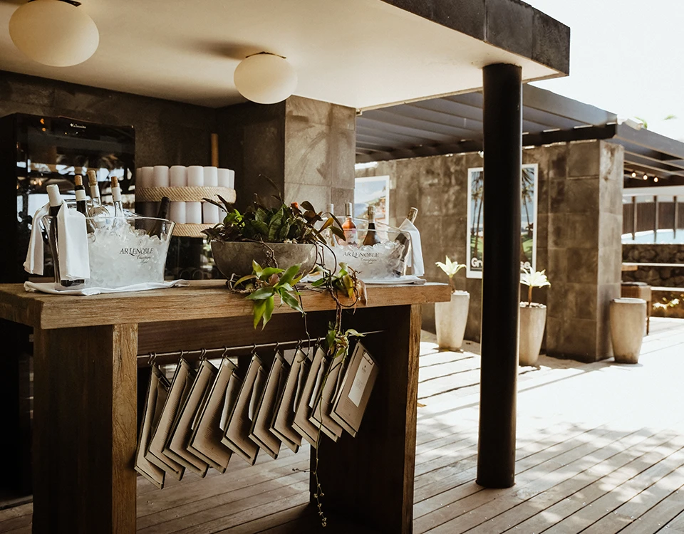 L'entrée du restaurant